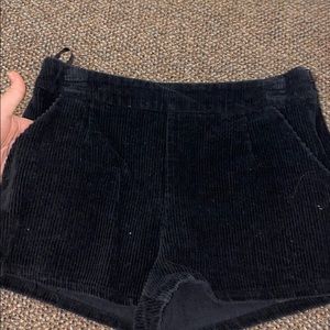 she+sky suede shorts with pockets